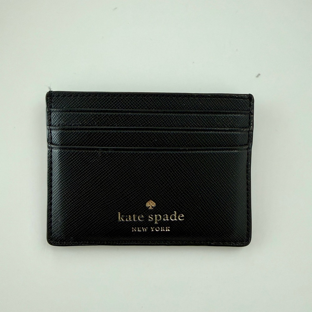 Kate Spade Black Leather Card Case